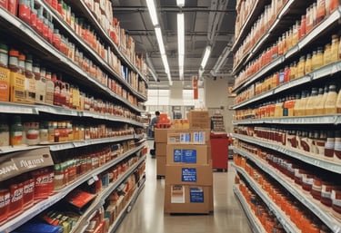 A detailed market report with charts and notes highlighting Canadian food trends and regulations.