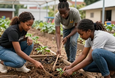 Hands joined in support during a community re-entry workshop.