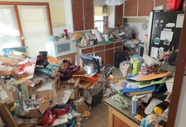 Residential junk removal service completed in Suffield CT