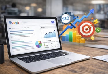 SEO and search engine traffic strategy keyword optimization, organic traffic in your website