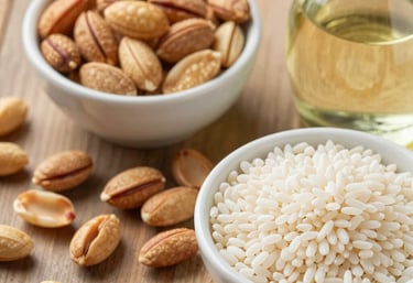 A friendly shop assistant answering a phone call in a cozy store environment.