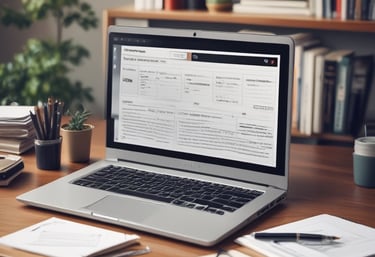 A close-up of a traffic ticket and a pen on a wooden table.