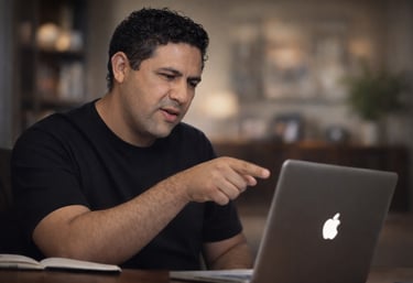 Consultor de estrategia en Meta y Google Ads para empresas. Look profesional moderno.