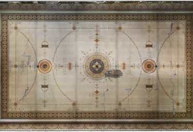 Ortogfoto stropa dvorane u Medulićevoj ulici u Zagrebuu