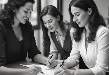 a man riding a skateboard down a street next to tall buildings
