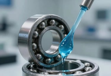 prueba de lubricante en rodamiento