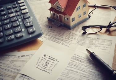 Close-up of hands signing a real estate lease agreement with legal documents on the table.