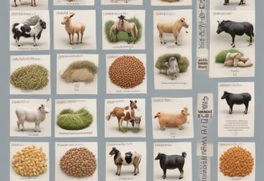 Laboratory technician analyzing animal feed samples with advanced equipment.