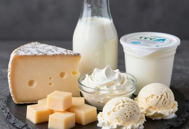 Close-up of colorful confectionery ingredients arranged in bowls and jars.