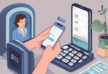 A sleek modern website homepage displayed on a laptop screen.