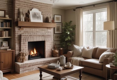 A bright, airy living room with simple, elegant furniture and decor.