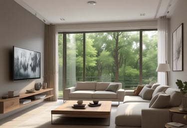 A cozy nook with a journal, a cup of tea, and soft natural light, inviting reflection.