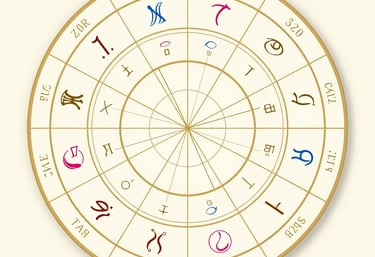 Close-up of hands holding a glowing astrology chart with soft orange and gold hues.