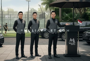 MULIA VALET, melayani parkir valet di berbagai acara di Jakarta Bogor Depok Bekasi Tangerang Cibubur