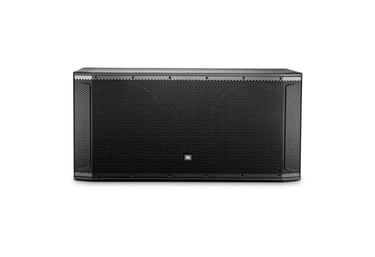 Subwoofer JBL SRX828SP de alquiler, vista frontal