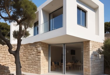 A skilled worker applying a smooth, elegant finish to a residential building wall.
