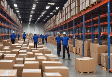 Photo of a cargo ship loaded with containers at a busy port.