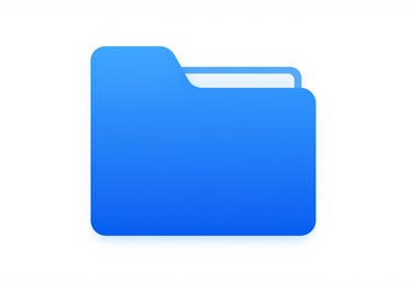 Clean, professional document folder icon or symbol representing organized data and transparent reporting in #BCCED9 and #243441.