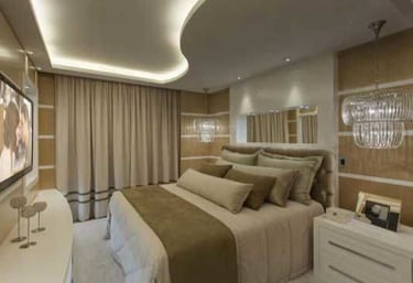 Sancas, molduras, tabicas, nichos, cortineiros e prateleiras, adicionando elegância e modernidade