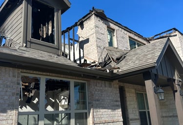 storm damaged home Irving TX - Irvin Restoration fire and water damage repair