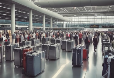 Close-up of anti-slip epoxy flooring with clear line markings in a busy car park.