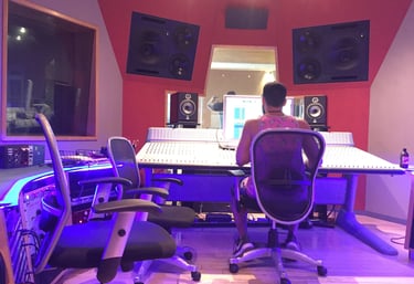 At the recording studio with "Echo" in Miami