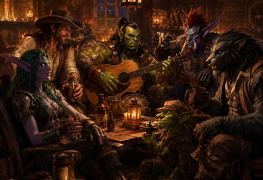 WoW tavern music,WOW blues, WoW country music, Azeroth After Hours, Whiskey Wind and Wail, WoW acoustic, WoW Primer