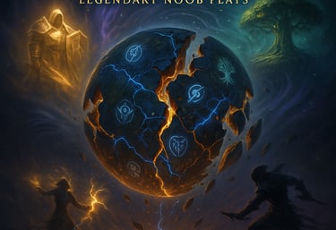 a poster of a man and a woman in front of a planet, world of warcraft, wow