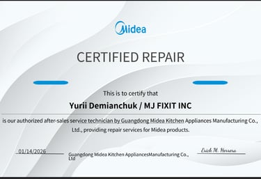 midea certification for speed ovens and microwaves