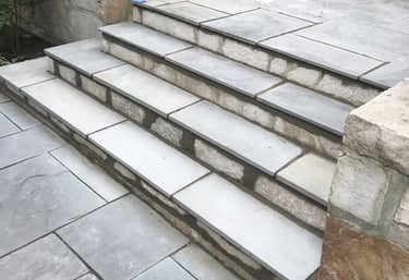 stone patio steps repair in Lake Geneva, Wisconsin
