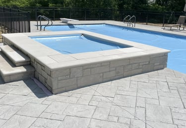 stone patio construction Geneva Lake Wisconsin