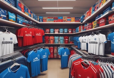 A group of young people are playing futsal on an outdoor court. Two players in bright green jerseys are hugging, possibly celebrating. Other players, wearing various team uniforms, are nearby, and there are motorcycles parked and spectators sitting in the background. The surrounding area contains green trees, providing a natural backdrop.