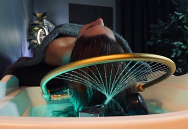 Galvos SPA, HEAD SPA, JAPANESE HEAD SPA, JAPONIŠKAS GALVOS SPA, Vandent žiedas, galvos masažas