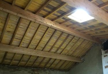 pose de poutre lamellé collé 