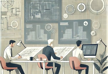 Ingénieurs collaborant à l’optimisation énergétique et à la maintenance prédictive.