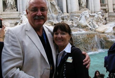 Bill & Sandy Blackburn in Rome, Italy 