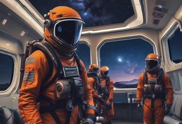 brown concrete building under starry night