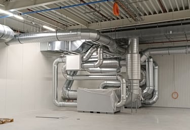 Variable Air Volume duct controller system installation