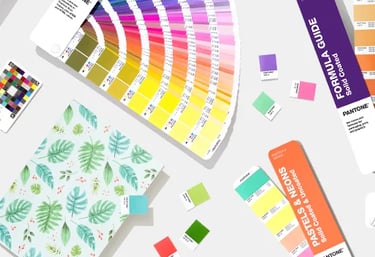 pantone solid coated color swatches