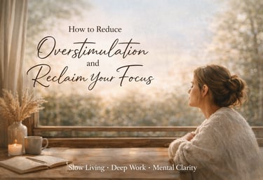reduce overstimulation and reclaim your focus
