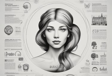 A team brainstorming session with diverse professionals discussing marketing strategies and visual concepts.