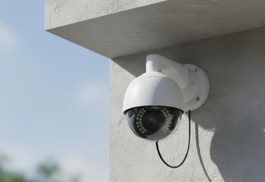 Electrician in Birmingham CCTV Camera white