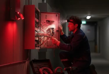 Electrician in Coventry doing emergency work 