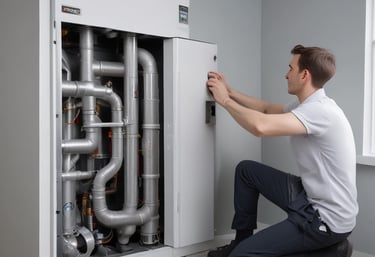 An eco-friendly boiler showcasing energy efficiency.
