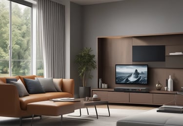 Workshop with craftsmen building custom wooden furniture using modern tools.