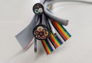 Flat, ribbon, any guage cables