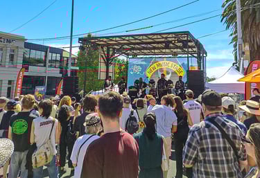 A stage of the St Kilda Festival, Melbourne
