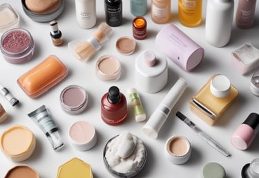 A colorful display of baby toys and accessories neatly arranged on shelves.