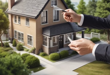 A close-up of hands exchanging a package in a warm, well-lit room.