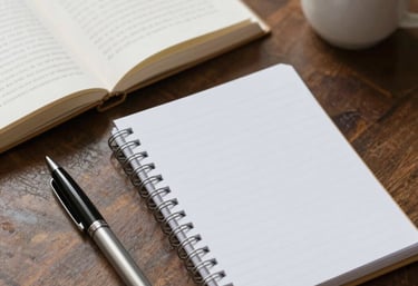 Portrait of a focused graphic designer working at a minimalist studio desk with natural light.